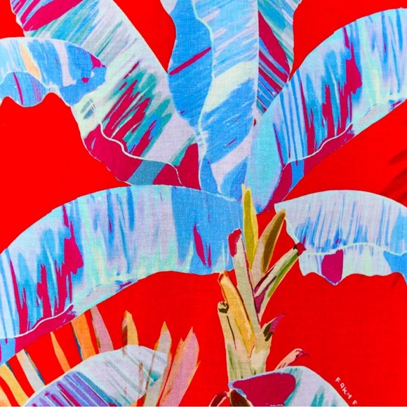 FARM Rio Sweet Jungle Cutout Linen-Blend Midi Dress - Picture 4 of 8